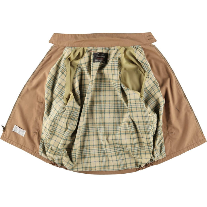 70's Sears SPORTSWEAR Harrington Jacket Swing Top Men's Size L unclear beige type brown Vintage Second Hand