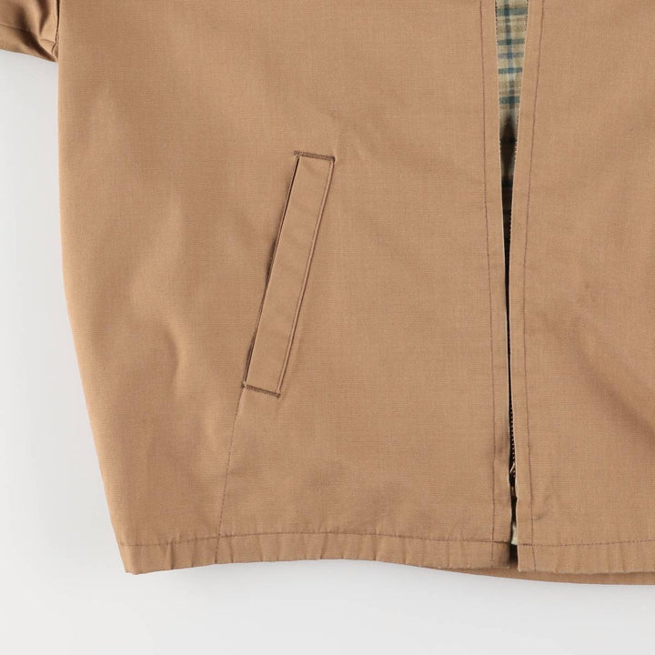 70's Sears SPORTSWEAR Harrington Jacket Swing Top Men's Size L unclear beige type brown Vintage Second Hand