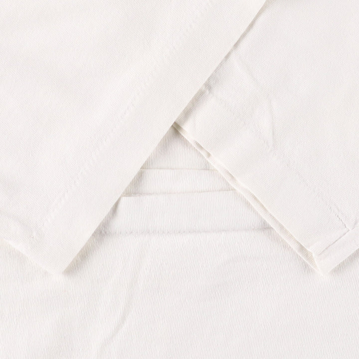 90'S Fruit of the Loom print T-shirt, Made in USA, Men's XL cotton pale white type Vintage Second Hand