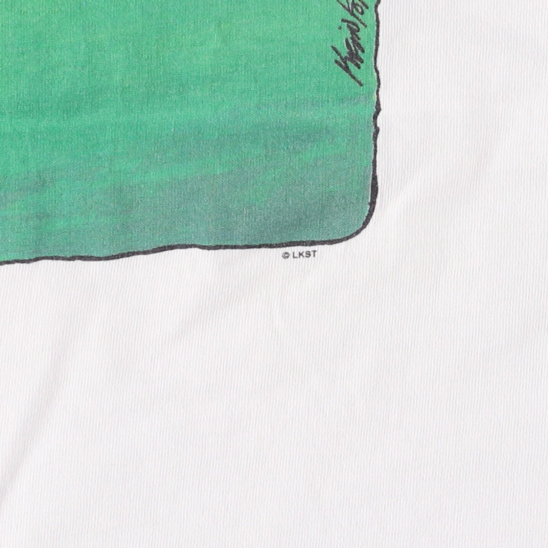 Vintage 90'S Lake Street Shirts printed T-shirt, Made in USA, Men's Size L cotton white type Vintage Second Hand