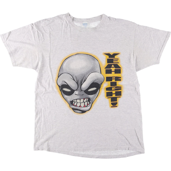 FREEZE Printed T-Shirt, Made in USA, Men's Size L cotton pale white type Vintage Second Hand