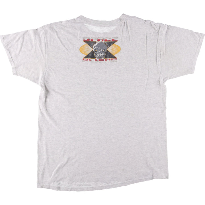FREEZE Printed T-Shirt, Made in USA, Men's Size L cotton pale white type Vintage Second Hand