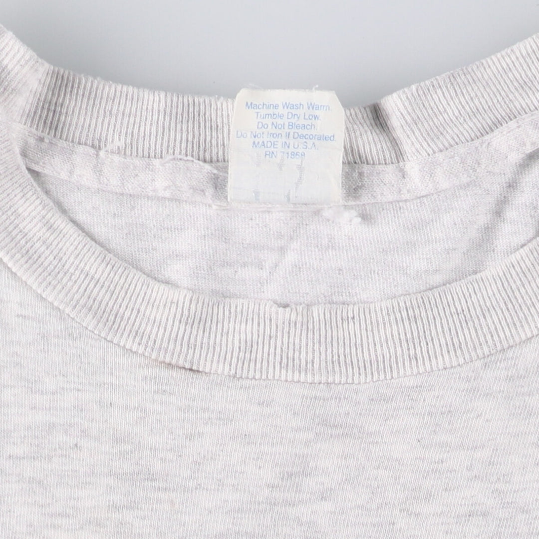 FREEZE Printed T-Shirt, Made in USA, Men's Size L cotton pale white type Vintage Second Hand