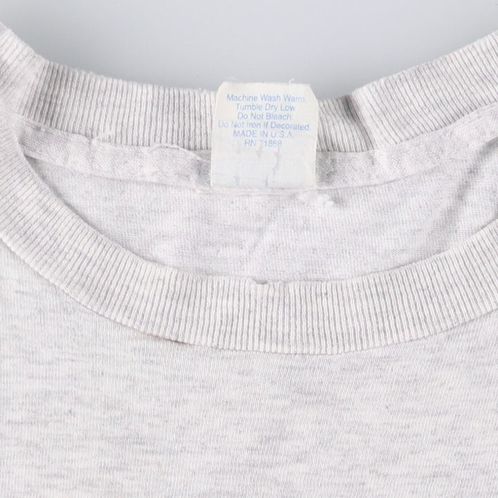 FREEZE Printed T-Shirt, Made in USA, Men's Size L cotton pale white type Vintage Second Hand