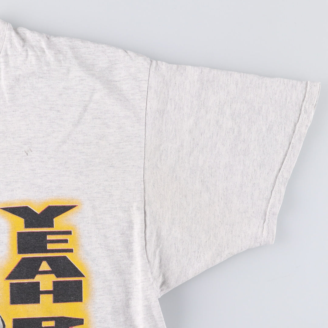 FREEZE Printed T-Shirt, Made in USA, Men's Size L cotton pale white type Vintage Second Hand