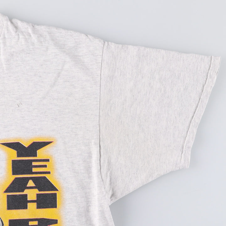 FREEZE Printed T-Shirt, Made in USA, Men's Size L cotton pale white type Vintage Second Hand