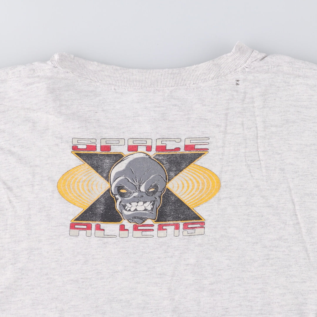 FREEZE Printed T-Shirt, Made in USA, Men's Size L cotton pale white type Vintage Second Hand