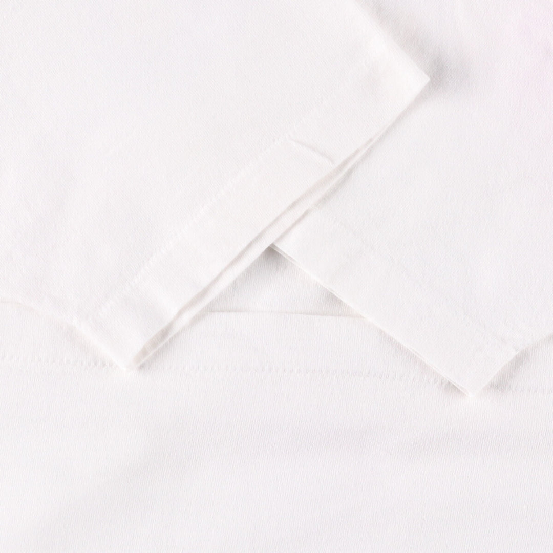 90'S Fruit of the Loom Heavy Cotton Printed T-Shirt Made in USA Men's Size L Vintage cotton white type Vintage Second Hand