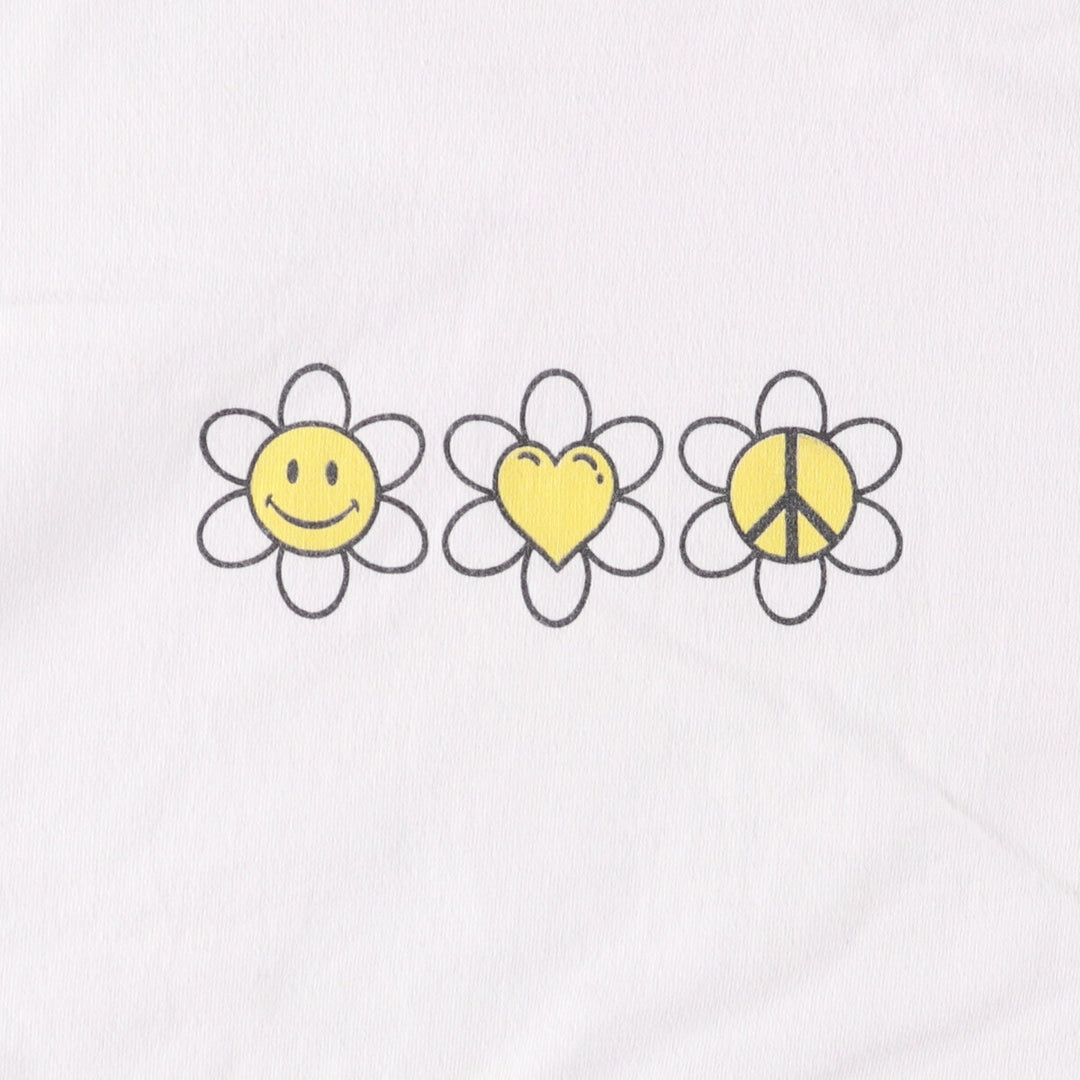 90'S Fruit of the Loom Heavy Cotton Printed T-Shirt Made in USA Men's Size L Vintage cotton white type Vintage Second Hand