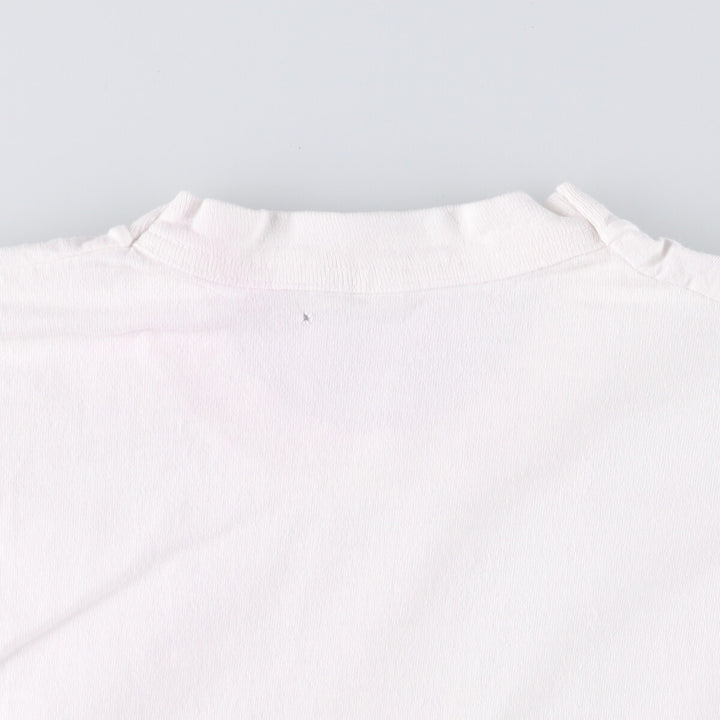 90'S Fruit of the Loom Heavy Cotton Printed T-Shirt Made in USA Men's Size L Vintage cotton white type Vintage Second Hand