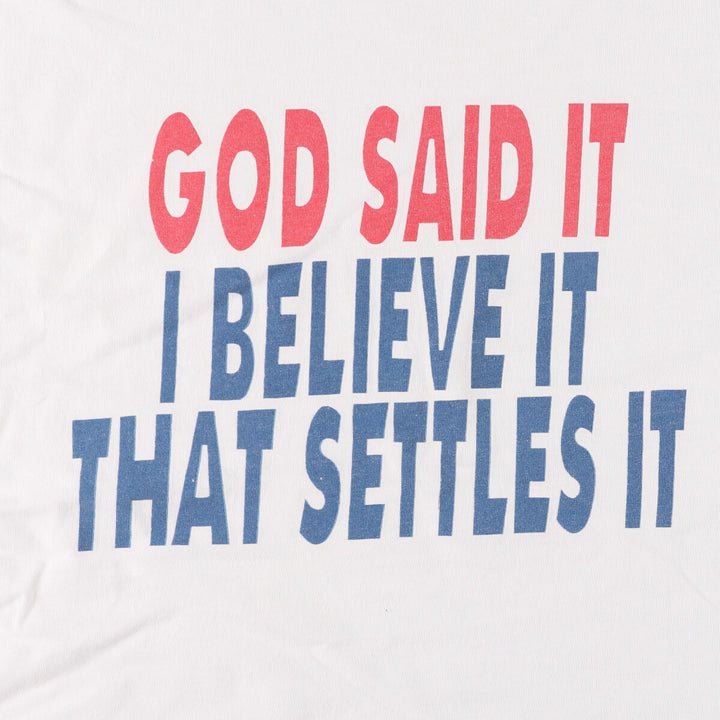 90'S All Sports ALL SPORT Message Print T-Shirt, Men's XL, Vintage cotton white type Vintage Second Hand