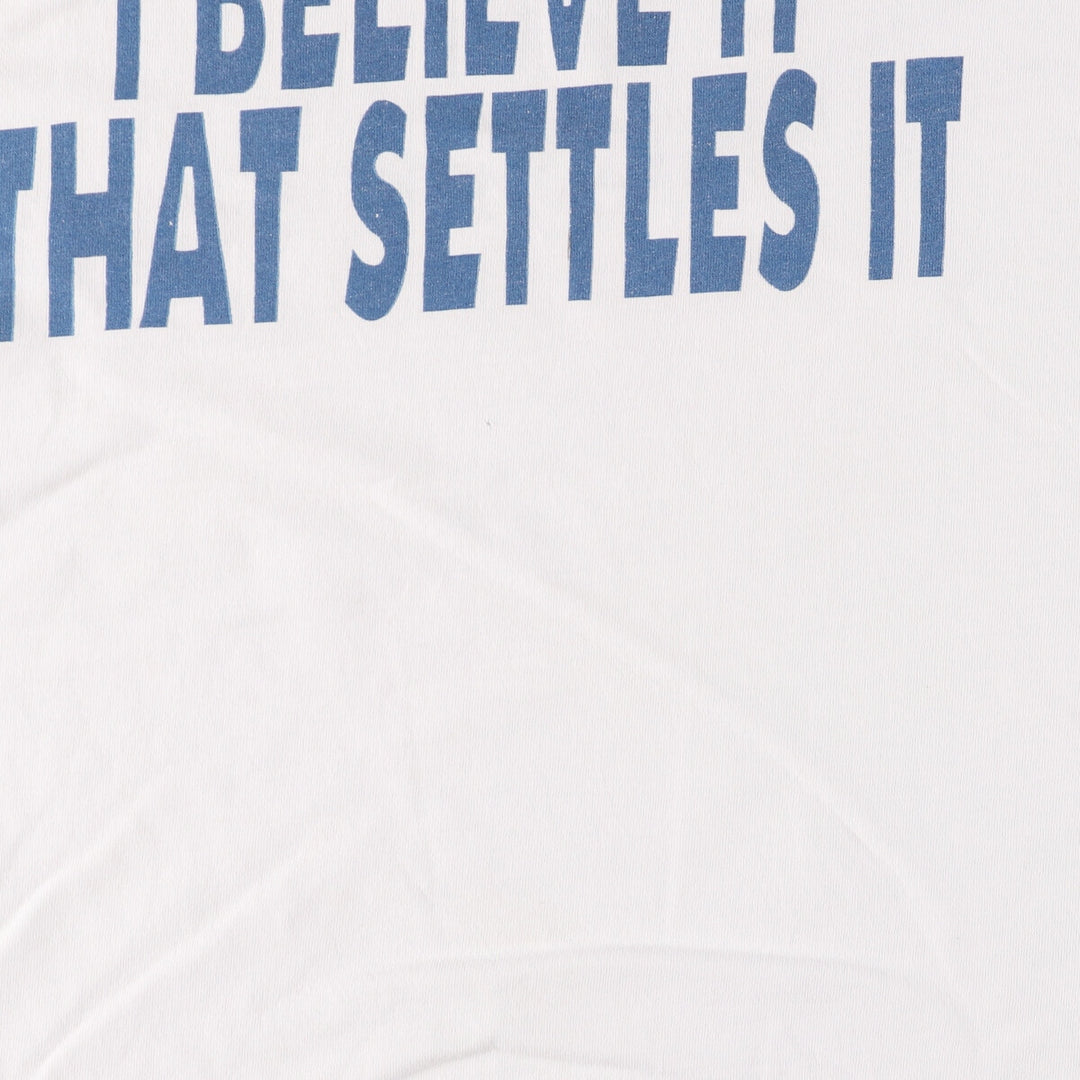 90'S All Sports ALL SPORT Message Print T-Shirt, Men's XL, Vintage cotton white type Vintage Second Hand