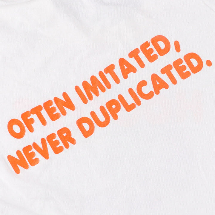 90'S ONEITA HOOTERS Advertising T-shirt, Men's XL size, Vintage cotton white type Vintage Second Hand