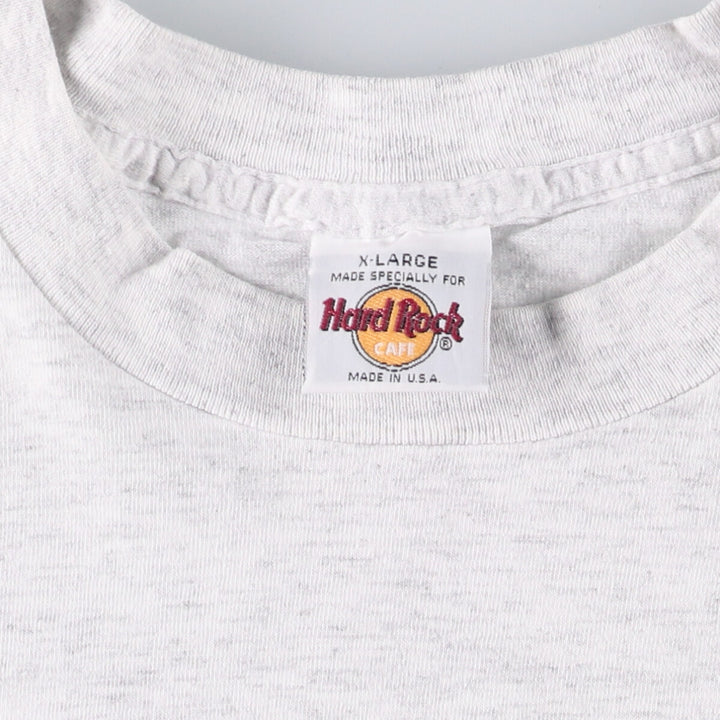 90'S HARD ROCK CAFE Hard Rock Cafe Advertising T-shirt Made in USA Men's XL Vintage cotton white type Vintage Second Hand