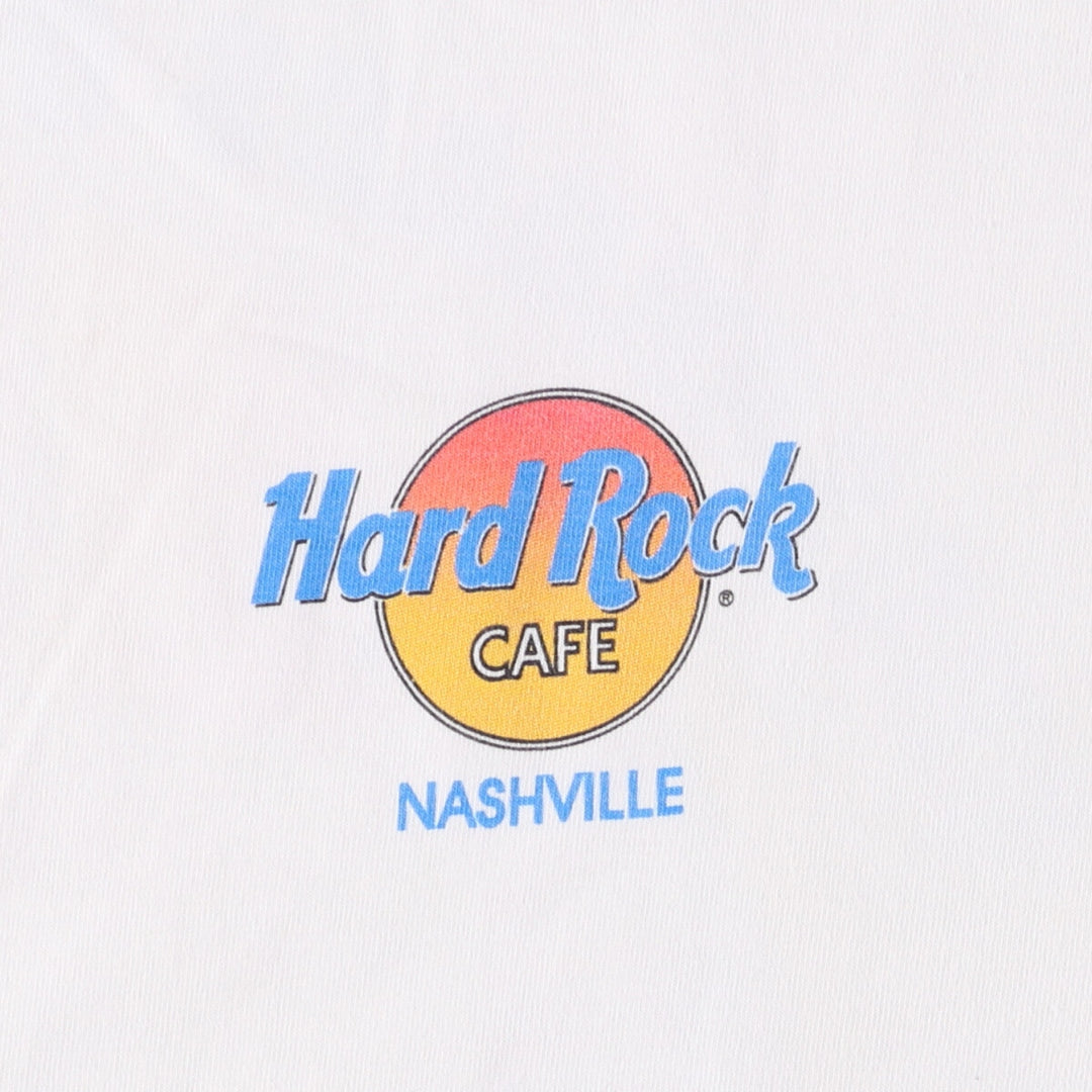 HARD ROCK CAFE Hard Rock Cafe Advertising T-shirt Made in USA Men's XL cotton white type Vintage Second Hand