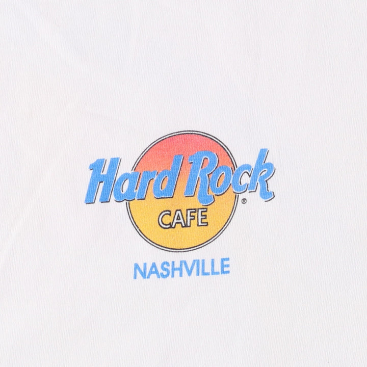 HARD ROCK CAFE Hard Rock Cafe Advertising T-shirt Made in USA Men's XL cotton white type Vintage Second Hand