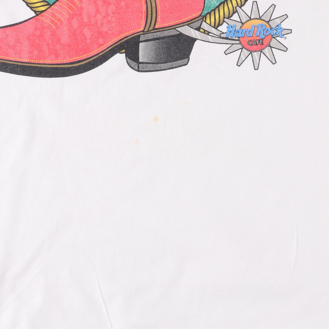 HARD ROCK CAFE Hard Rock Cafe Advertising T-shirt Made in USA Men's XL cotton white type Vintage Second Hand