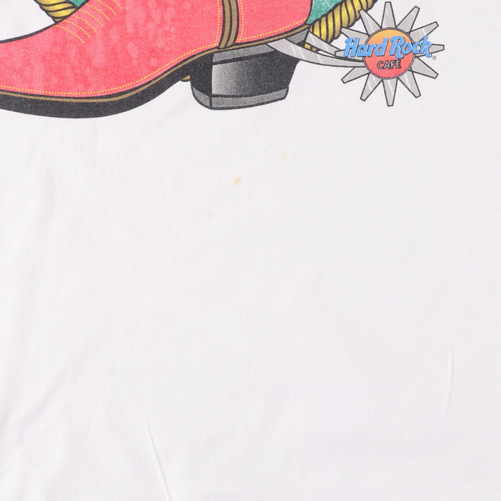 HARD ROCK CAFE Hard Rock Cafe Advertising T-shirt Made in USA Men's XL cotton white type Vintage Second Hand