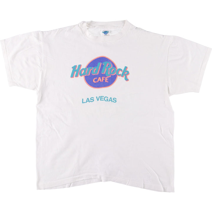 90'S HARD ROCK CAFE Hard Rock Cafe Advertising T-shirt Made in USA Men's XL Vintage cotton white type Vintage Second Hand