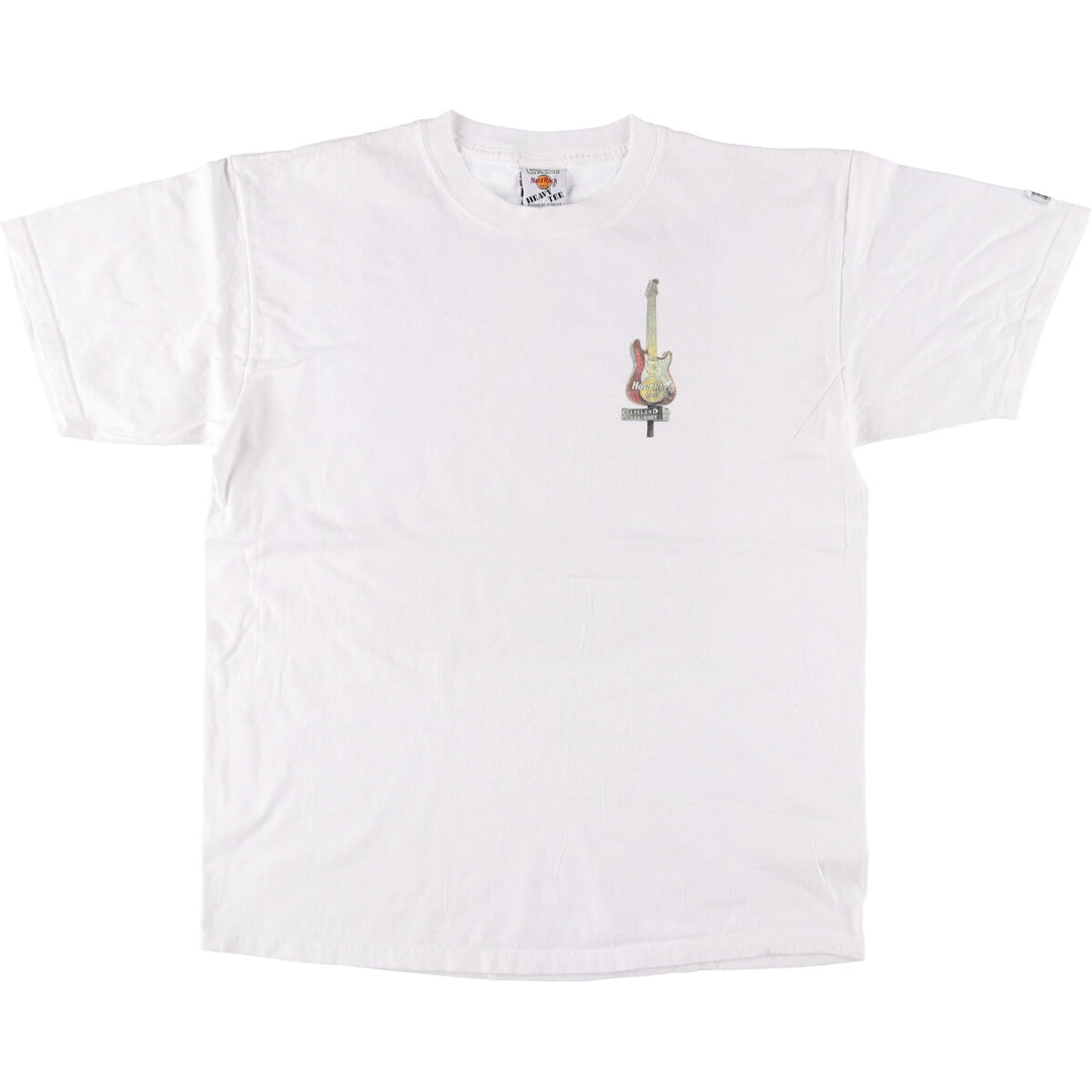 HARD ROCK CAFE Hard Rock Cafe Advertising T-shirt Men's L size cotton white type Vintage Second Hand