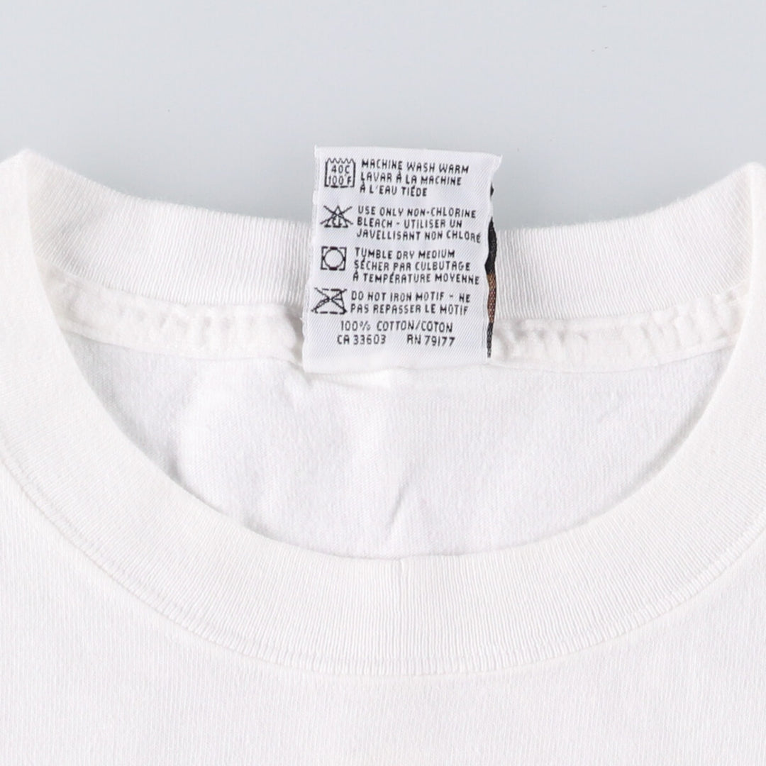 HARD ROCK CAFE Hard Rock Cafe Advertising T-shirt Men's L size cotton white type Vintage Second Hand