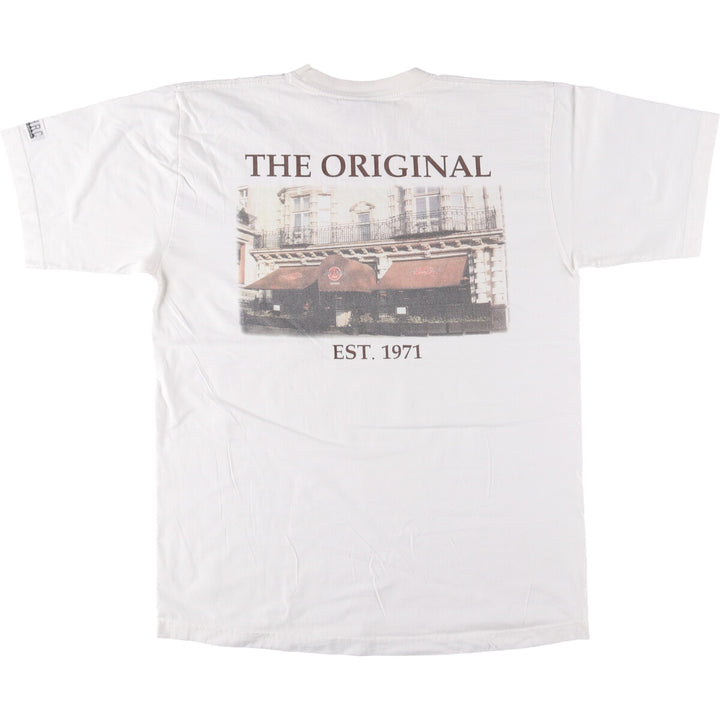 HARD ROCK CAFE Hard Rock Cafe Advertising T-shirt Men's L size cotton white type Vintage Second Hand
