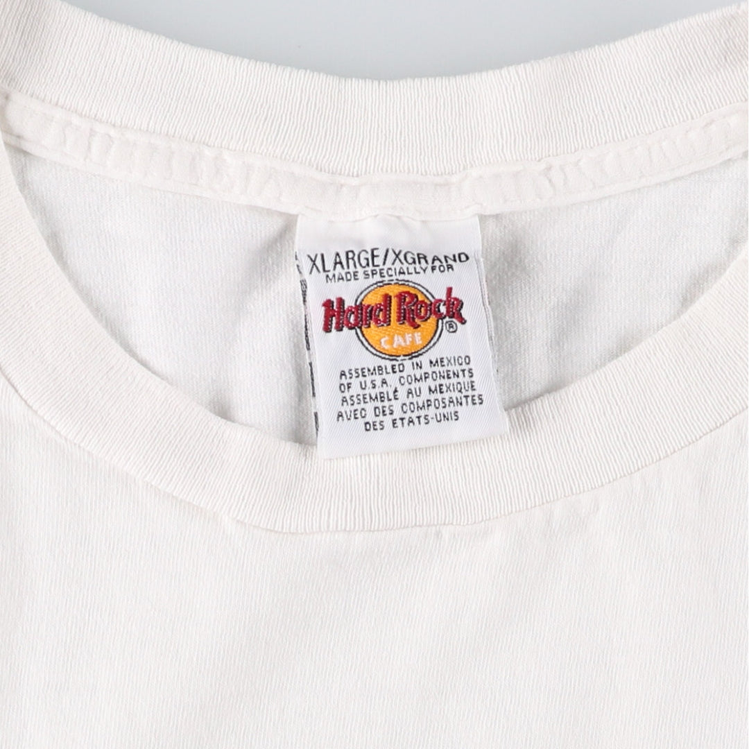 HARD ROCK CAFE Hard Rock Cafe Advertising T-shirt Men's XL size cotton white type Vintage Second Hand