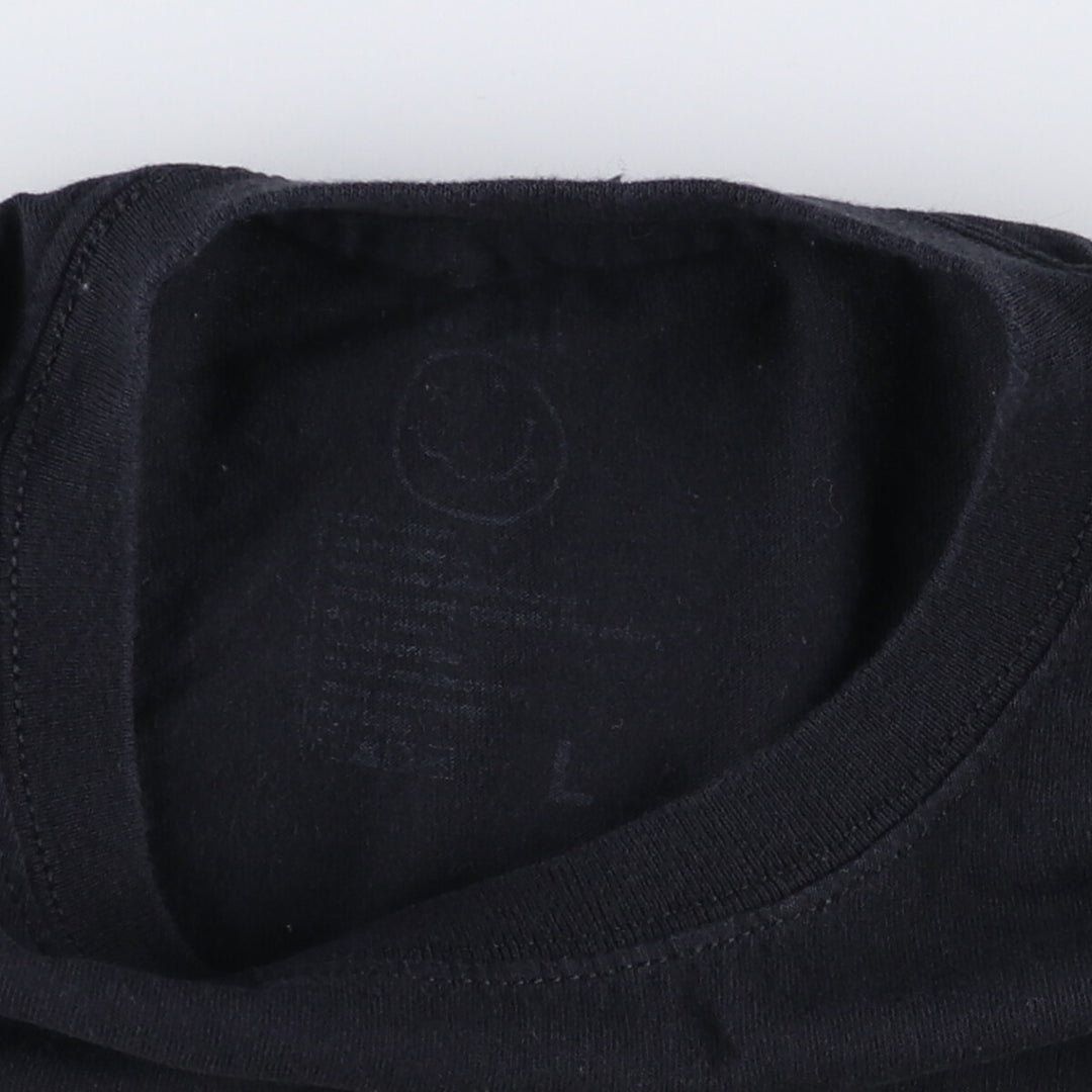 NIRVANA Nirvana Band T-shirt, Band T, Men's L size cotton black type Vintage Second Hand