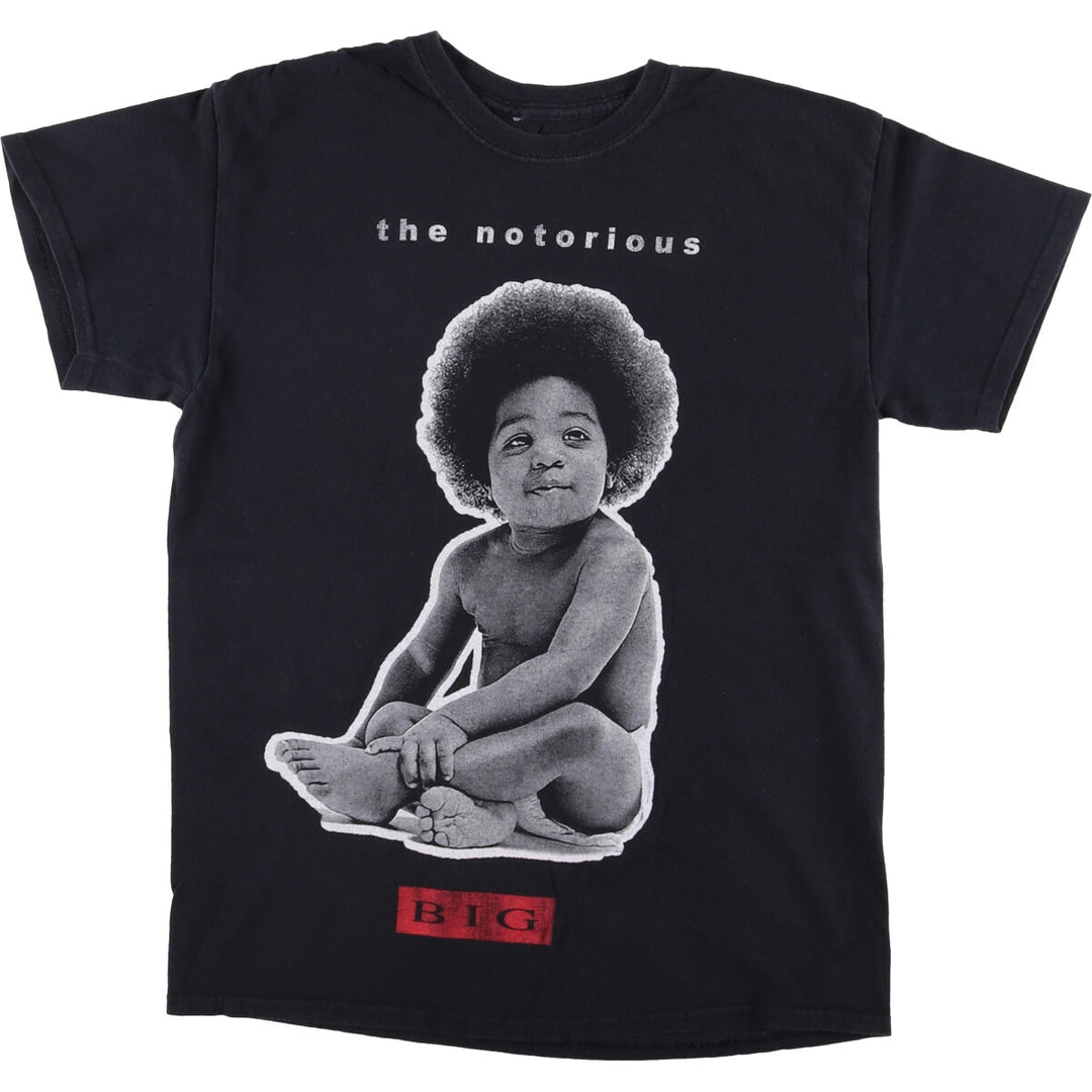 THE NOTORIOUS BIG Notorious BIG Rap T-shirt Rap T Men's XL size unclear black type Vintage Second Hand