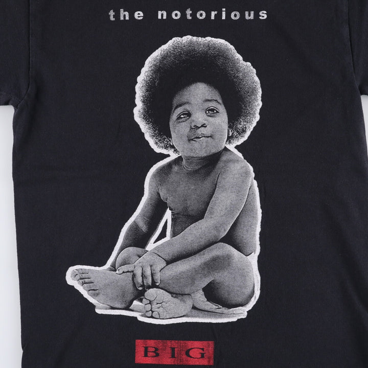 THE NOTORIOUS BIG Notorious BIG Rap T-shirt Rap T Men's XL size unclear black type Vintage Second Hand