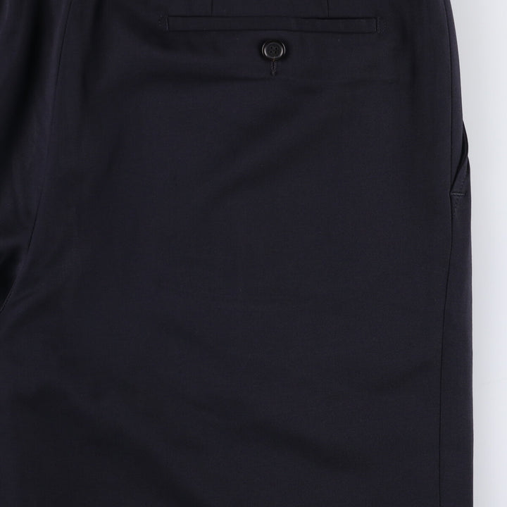 Hugo Boss One-Tuck Wool Pants, Slacks, Made in USA, Men's Size W36 wool navy blue type Vintage Second Hand