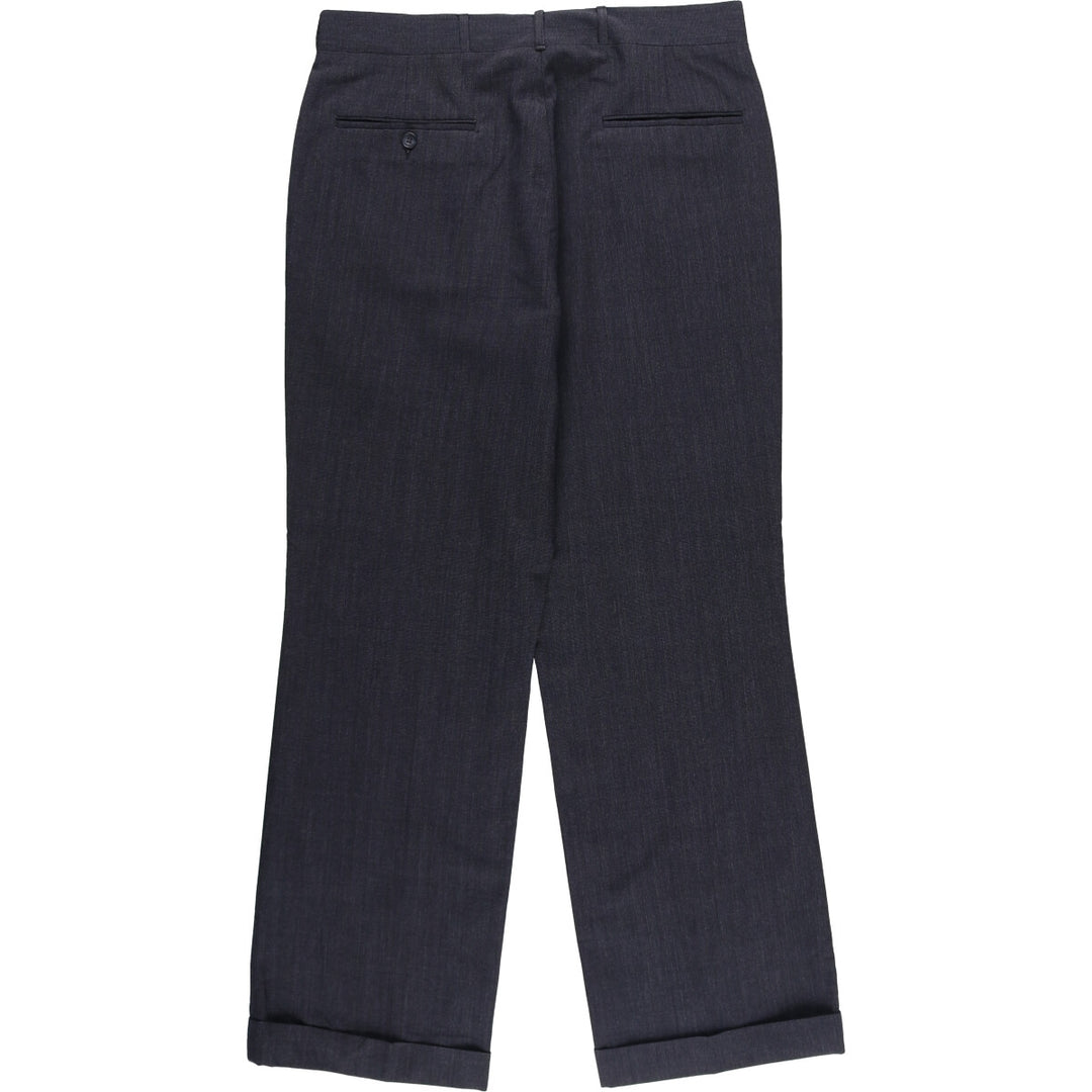 Vintage slacks pants made in the USA, men's size w33 unclear navy blue type Vintage Second Hand