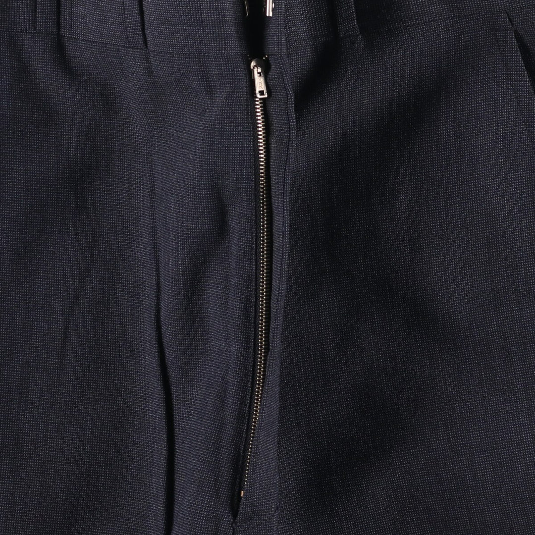 Vintage slacks pants made in the USA, men's size w33 unclear navy blue type Vintage Second Hand