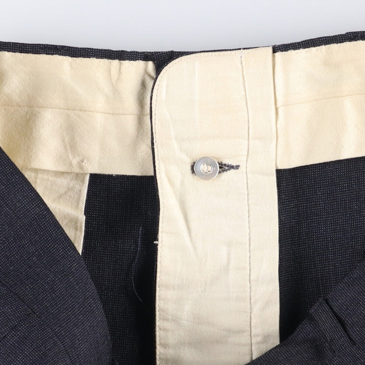 Vintage slacks pants made in the USA, men's size w33 unclear navy blue type Vintage Second Hand