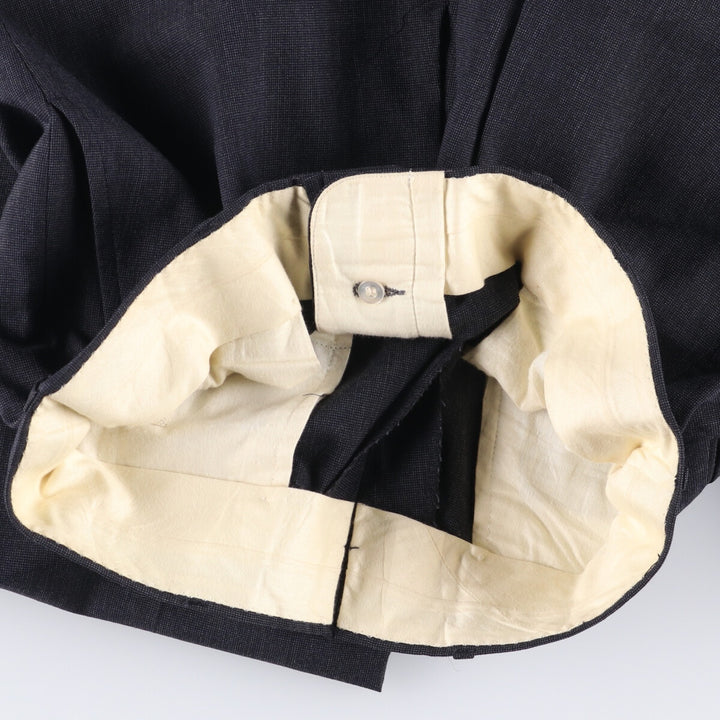 Vintage slacks pants made in the USA, men's size w33 unclear navy blue type Vintage Second Hand