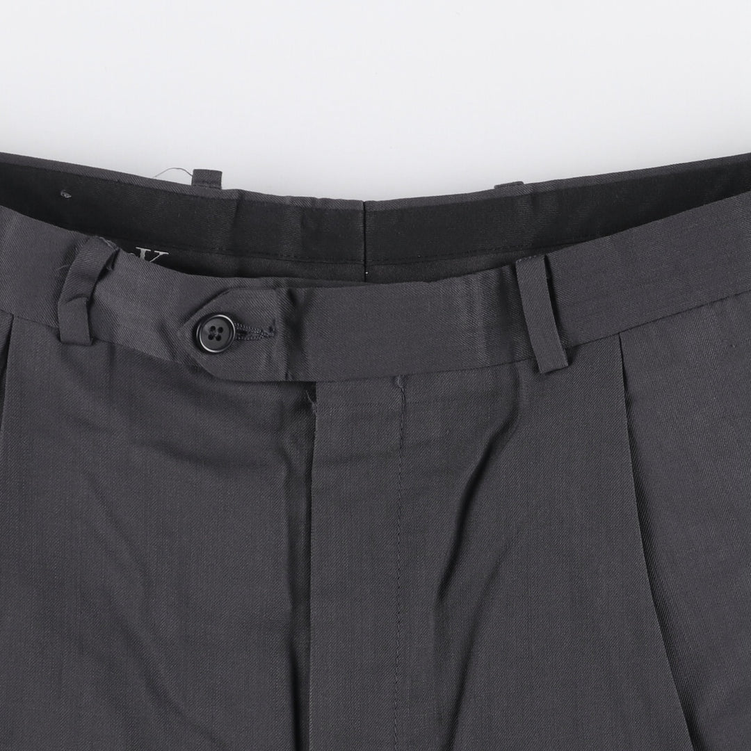 90s-00'S Calvin Klein One-Tuck Slacks, Men's Size W36 unclear gray type Vintage Second Hand