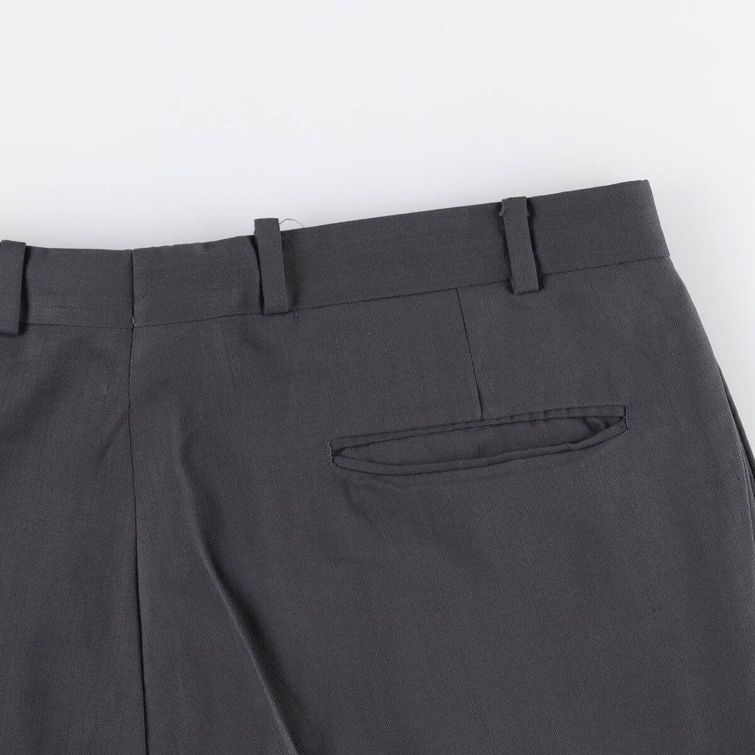 90s-00'S Calvin Klein One-Tuck Slacks, Men's Size W36 unclear gray type Vintage Second Hand