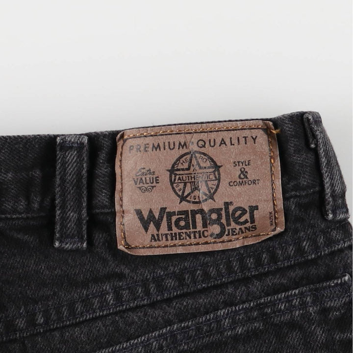 Wrangler Black Denim Shorts, Shorts, Men's, W32 equivalent unclear black type Vintage Second Hand