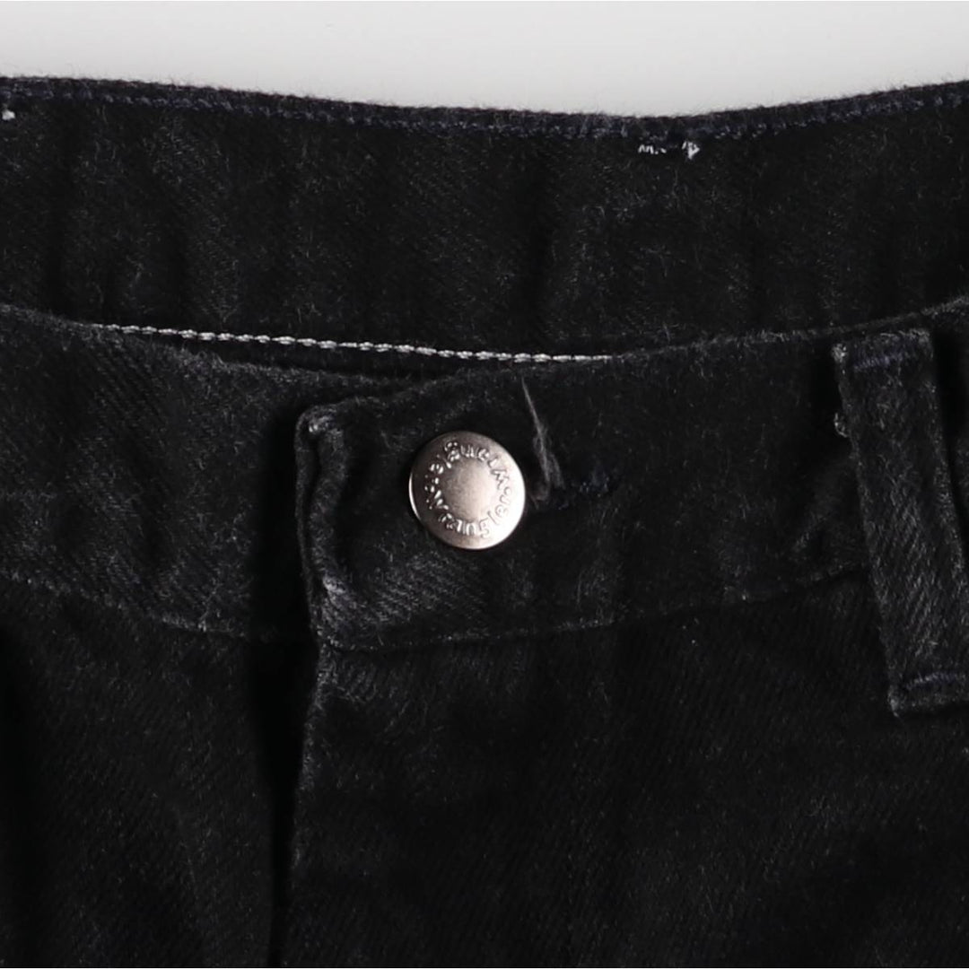 Wrangler Black Denim Shorts, Shorts, Men's, W34 cotton black type Vintage Second Hand