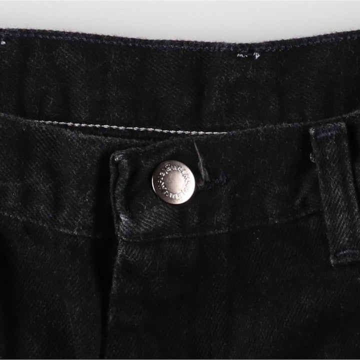 Wrangler Black Denim Shorts, Shorts, Men's, W34 cotton black type Vintage Second Hand