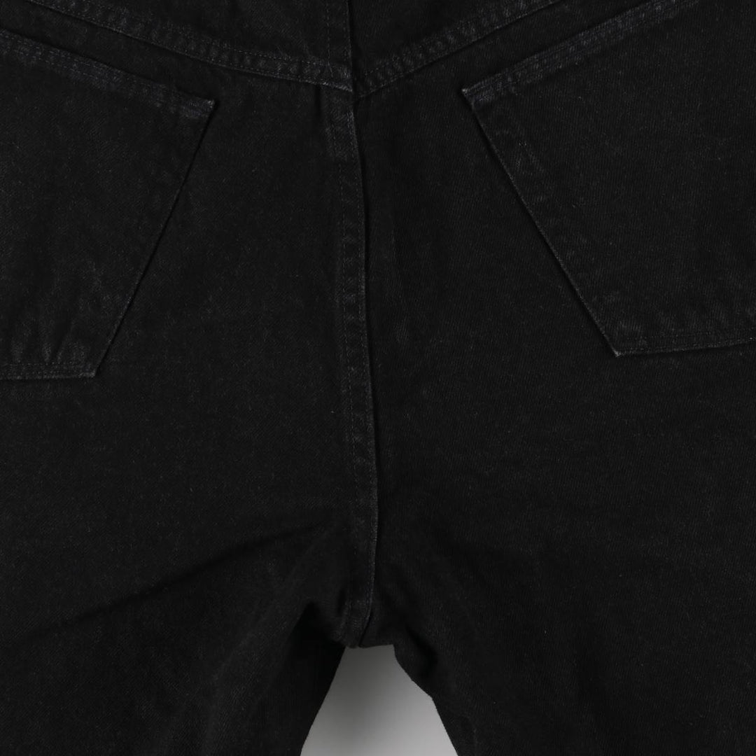 Wrangler Black Denim Shorts, Shorts, Men's, W34 cotton black type Vintage Second Hand