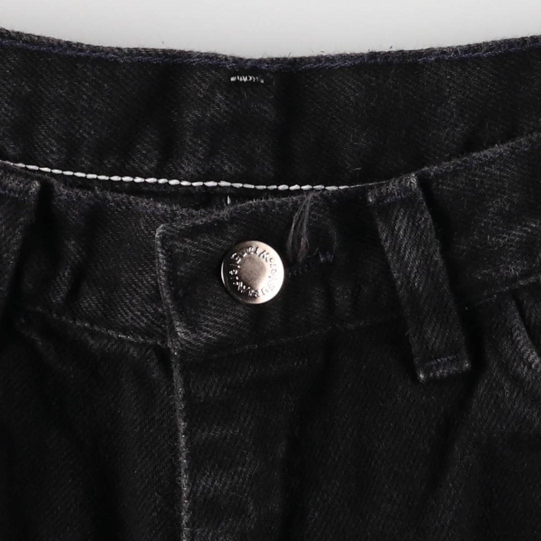 Wrangler Black Denim Shorts, Shorts, Men's, W32 equivalent cotton black type Vintage Second Hand