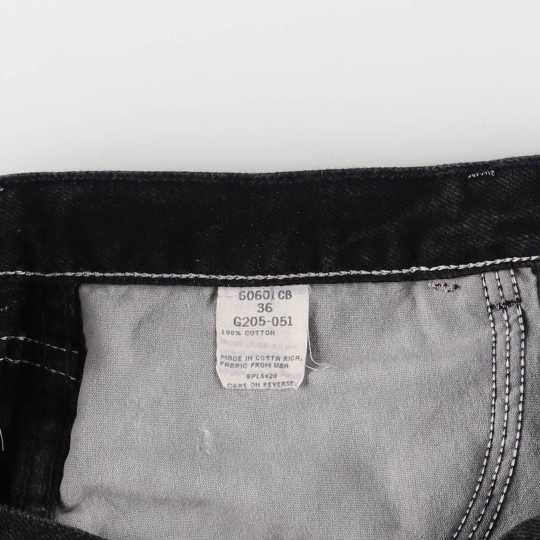Wrangler Black Denim Shorts, Shorts, Men's, W34 cotton black type Vintage Second Hand