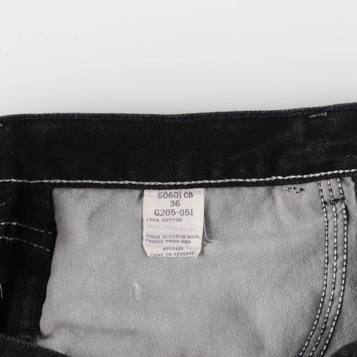 Wrangler Black Denim Shorts, Shorts, Men's, W34 cotton black type Vintage Second Hand