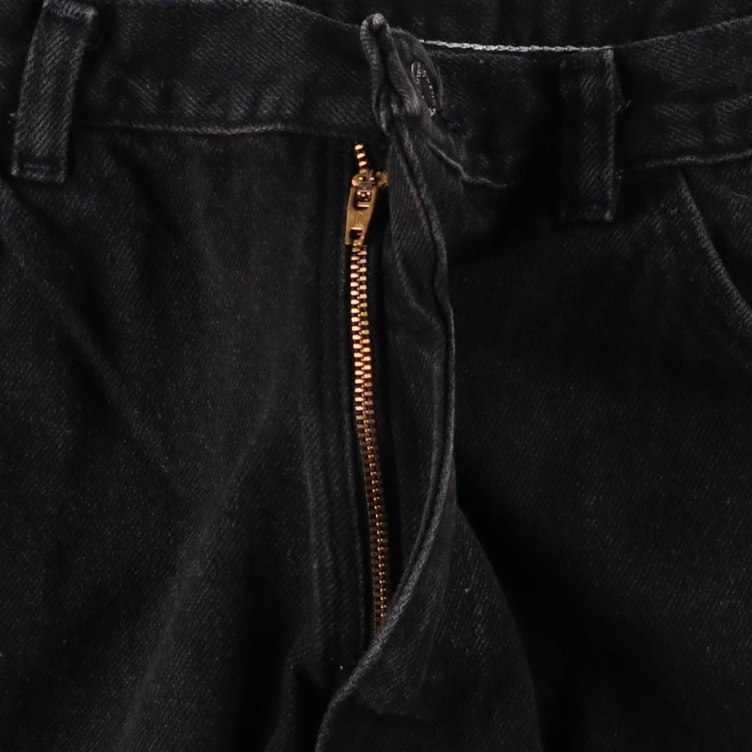 Wrangler Black Denim Shorts, Shorts, Men's, W34 cotton black type Vintage Second Hand