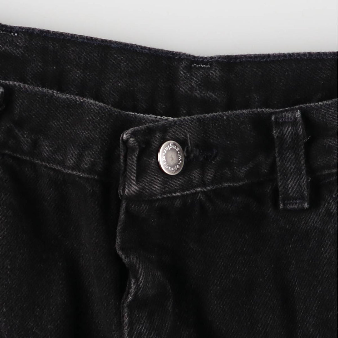 Wrangler Black Denim Shorts, Shorts, Men's, W34 cotton black type Vintage Second Hand