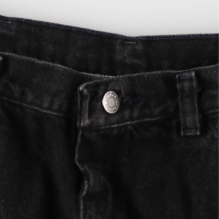 Wrangler Black Denim Shorts, Shorts, Men's, W34 cotton black type Vintage Second Hand