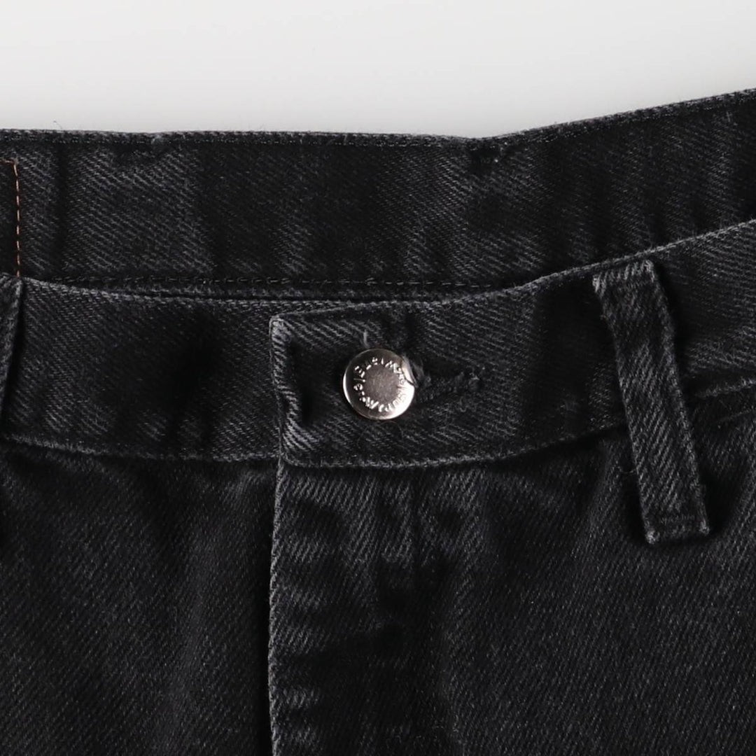 Wrangler Black Denim Shorts, Shorts, Men's, W36 cotton black type Vintage Second Hand