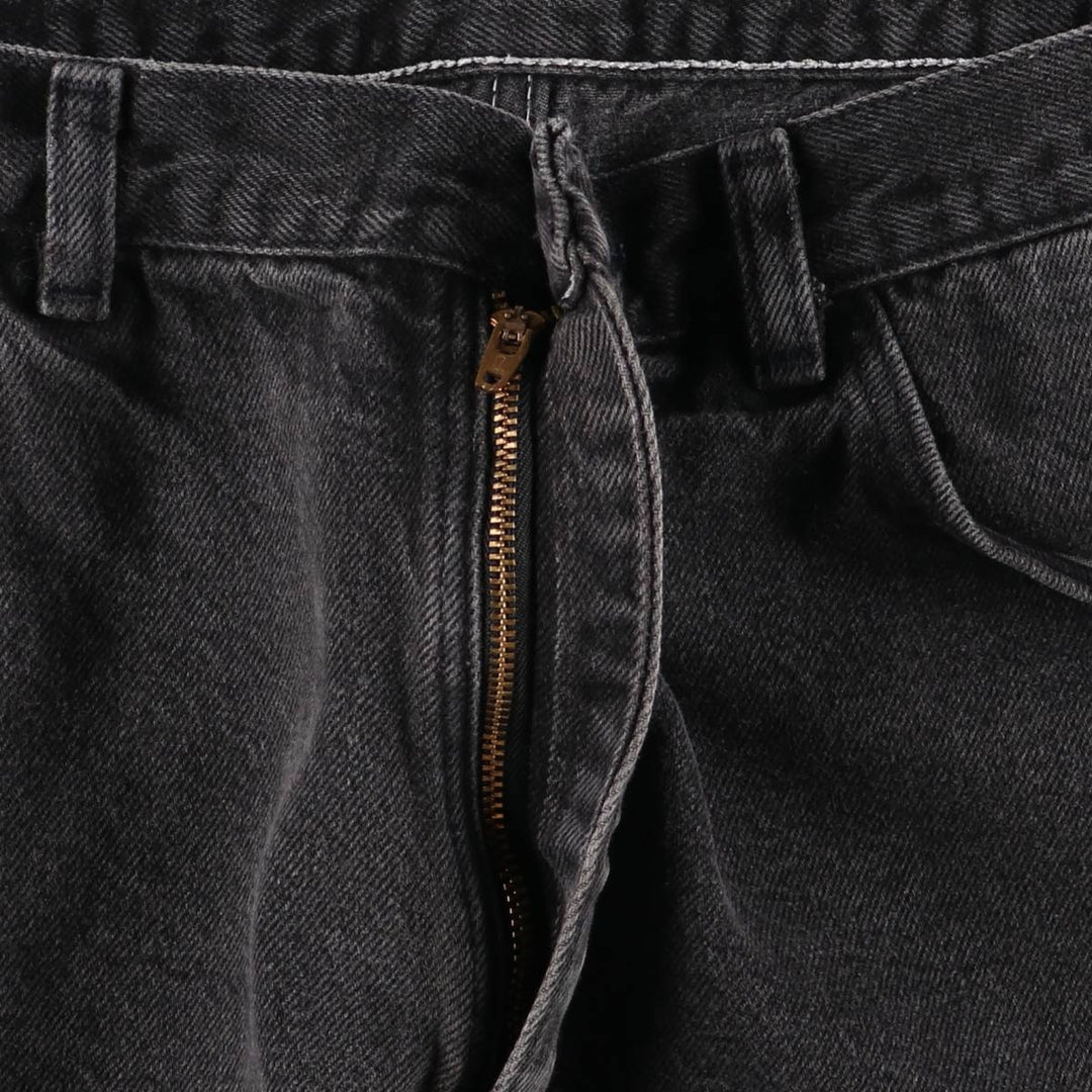 Wrangler Black Denim Shorts, Shorts, Men's, W34 cotton black type Vintage Second Hand