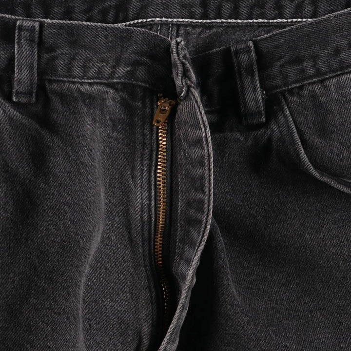 Wrangler Black Denim Shorts, Shorts, Men's, W34 cotton black type Vintage Second Hand